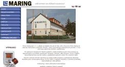Desktop Screenshot of maring.cz