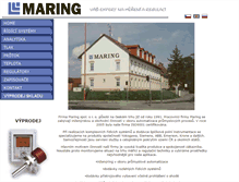 Tablet Screenshot of maring.cz